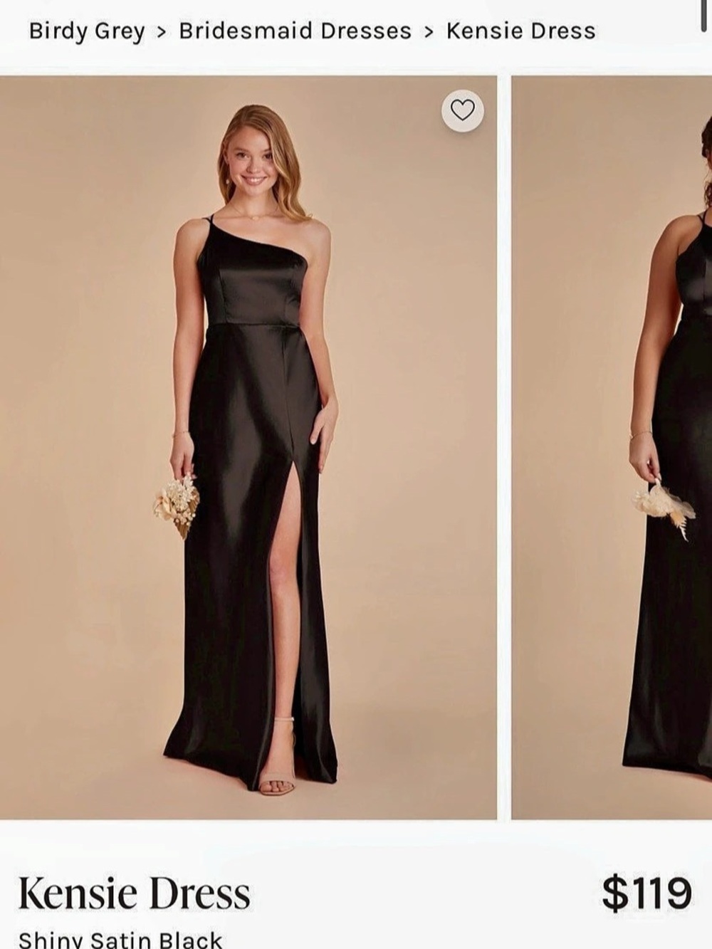 Birdy Grey Kensie Dress Satin Maxi Dress in Black